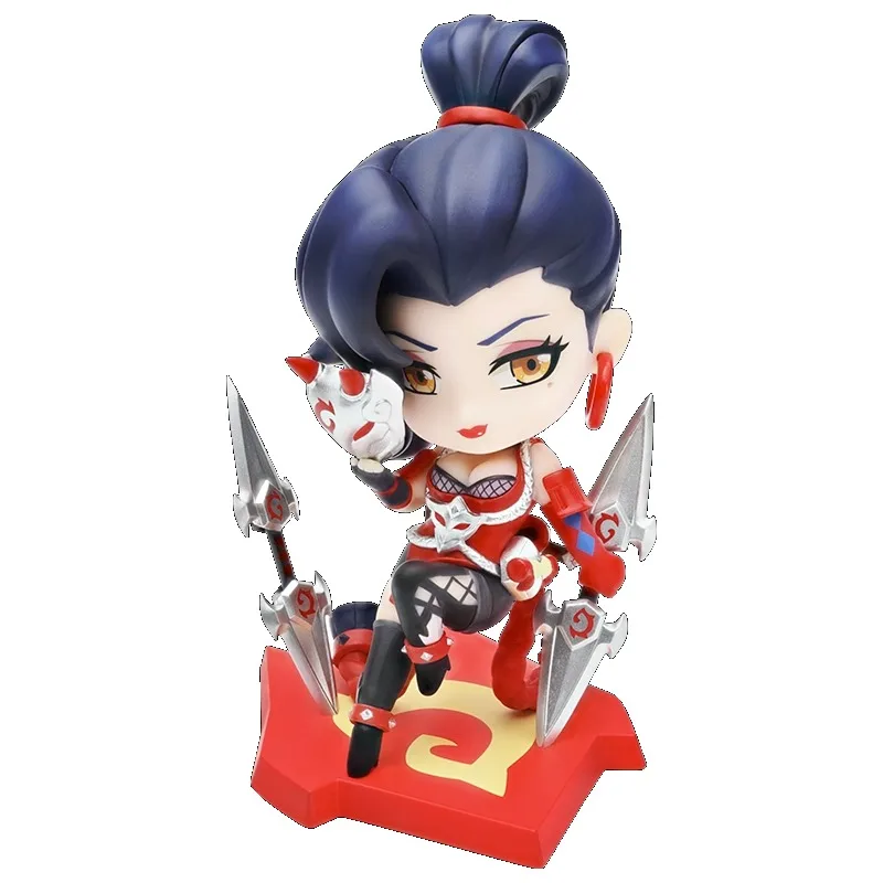 

In Stock Original Genuine Honor of Kings A Ke Q Version Game Character Model Animation Character Action Toy PVC Doll Gift
