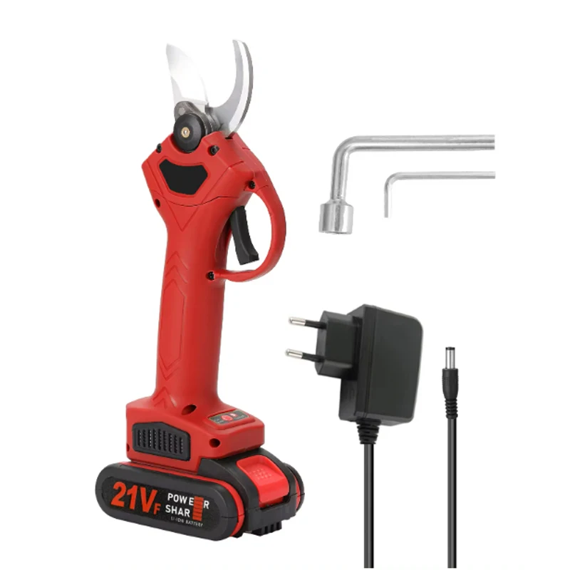 Brushless Electric Pruning Shears Garden Tool Battery Pruner Cordless Electric Garden Scissors Fruit Tree For 88VF 21V Battery 6