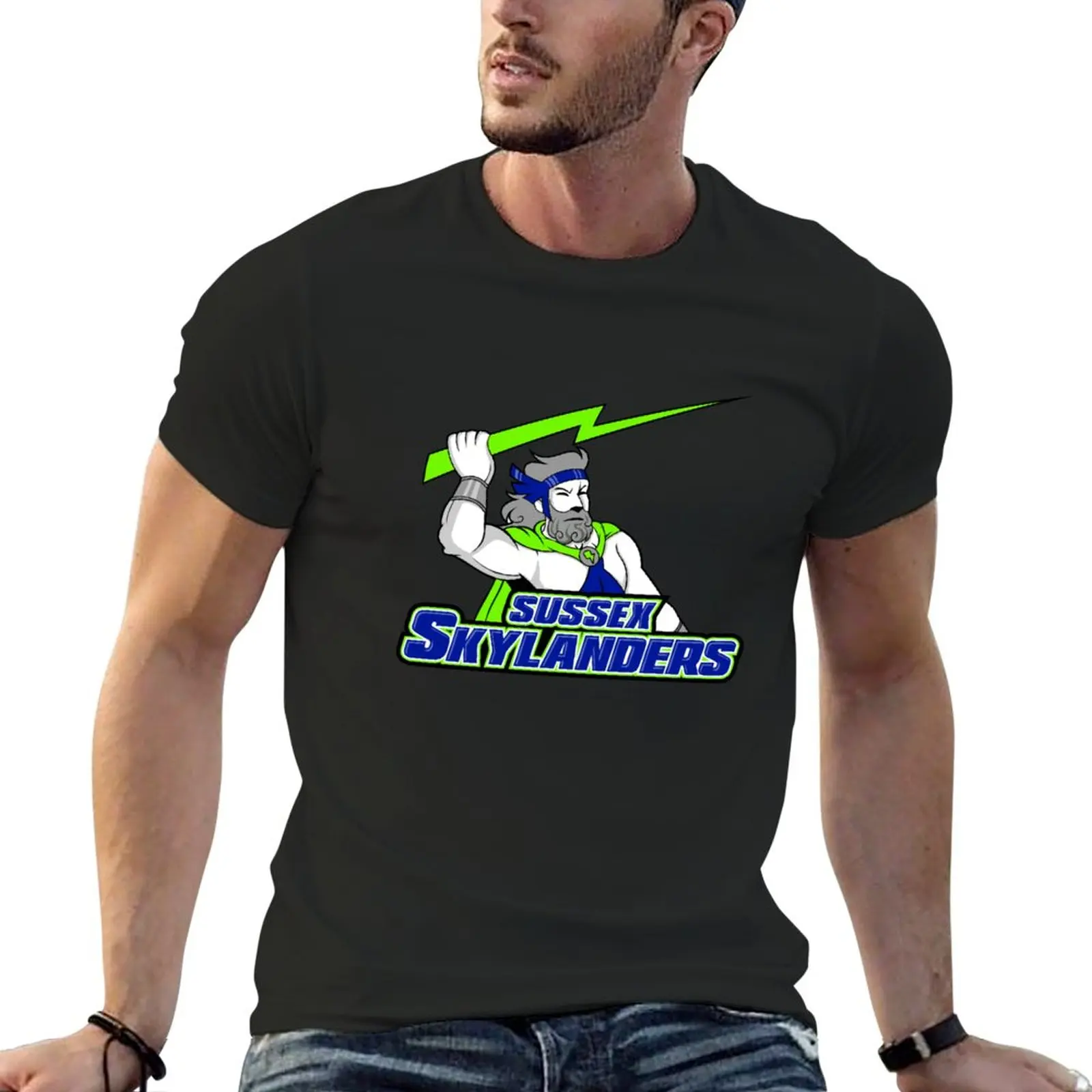 New Sussex County Skylanders T-Shirt Magliette Personalizzate Maglietta Sublime Magliette Slim Fit Per Uomo