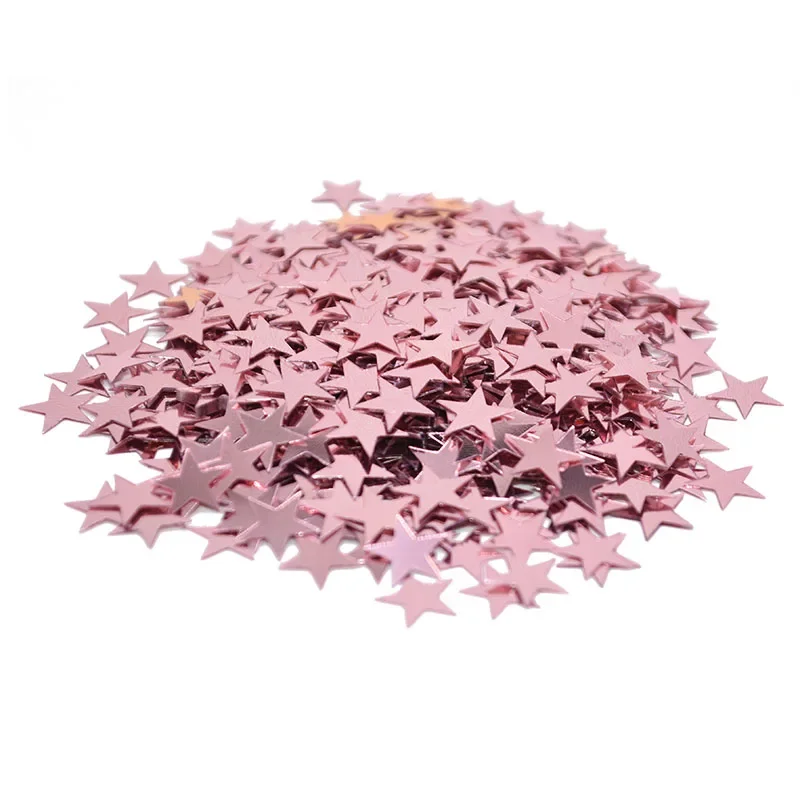 

15g/Bag Gold Silver Stars Sequins 6mm 10mm Acrylic Laser Confetti Sprinkles Table Scatters for Wedding Birthday Party Decoration