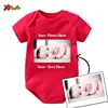 Family Baby Birthday Photo T Shirt Family Custom Shirt Customized Short Sleeve Baby Birthday Photo T Shirts Your Photo Shirt 3
