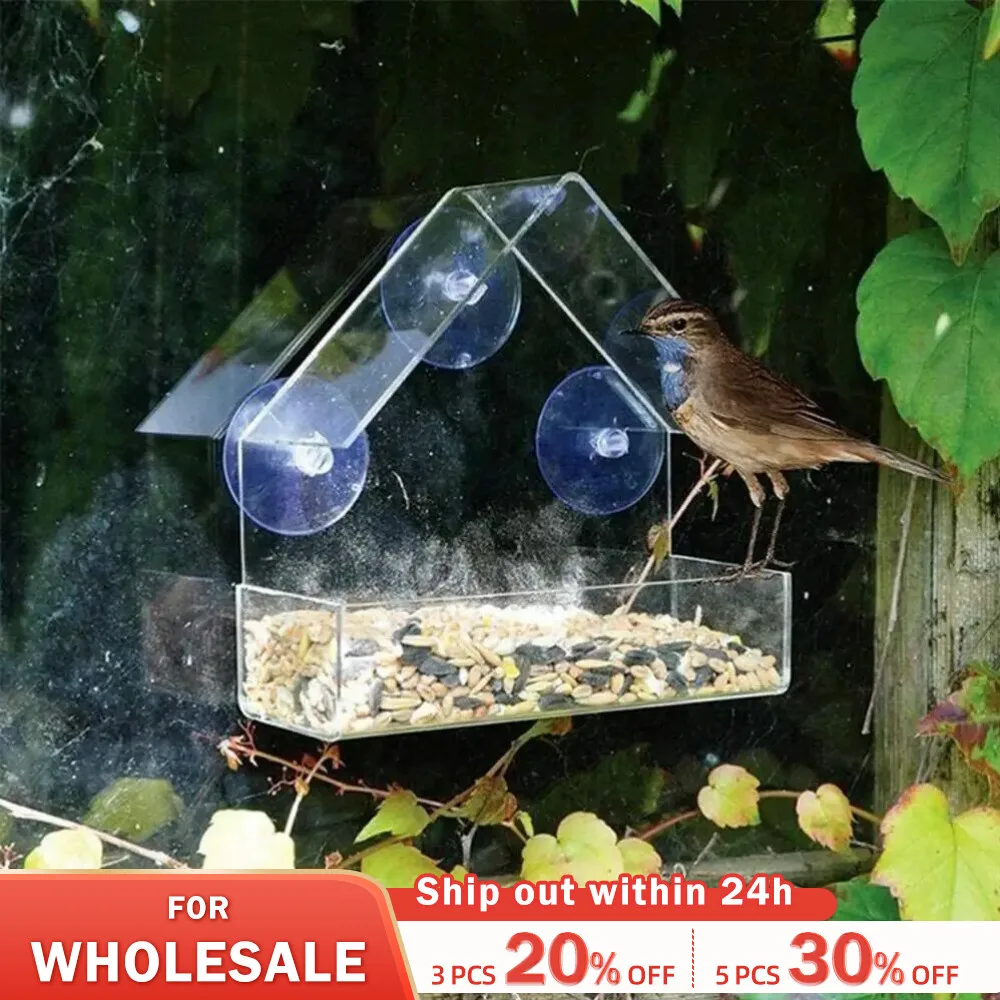 Buy Wholesale China Outdoor Balcony Sucker Bird Feeder Acrylic