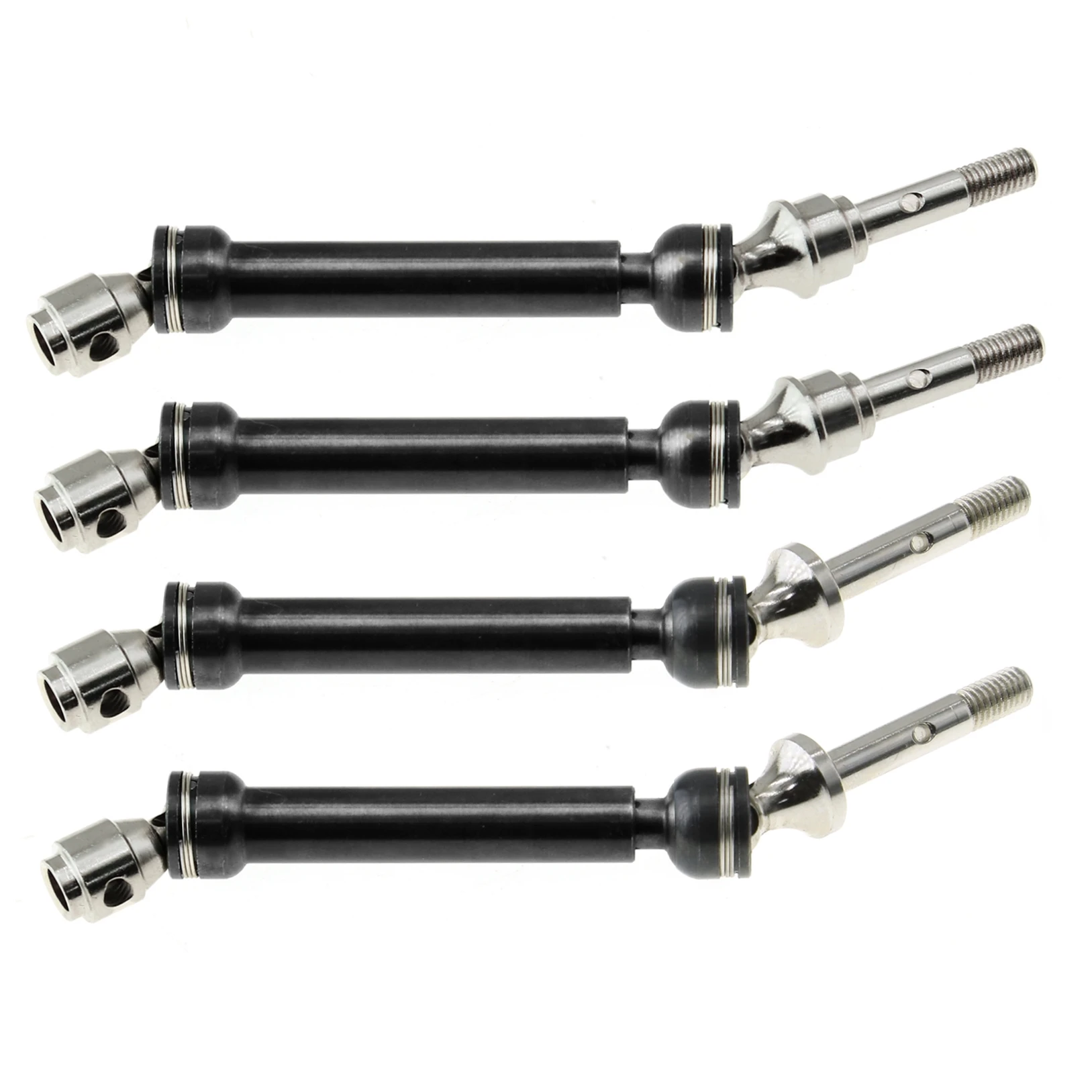 

4 шт. металлический передний и задний приводной вал CVD для 1/10 Traxxas Slash, нержавеющий штамп, 4X4 VXL, обновленные детали для радиоуправляемого автомобиля, аксессуары