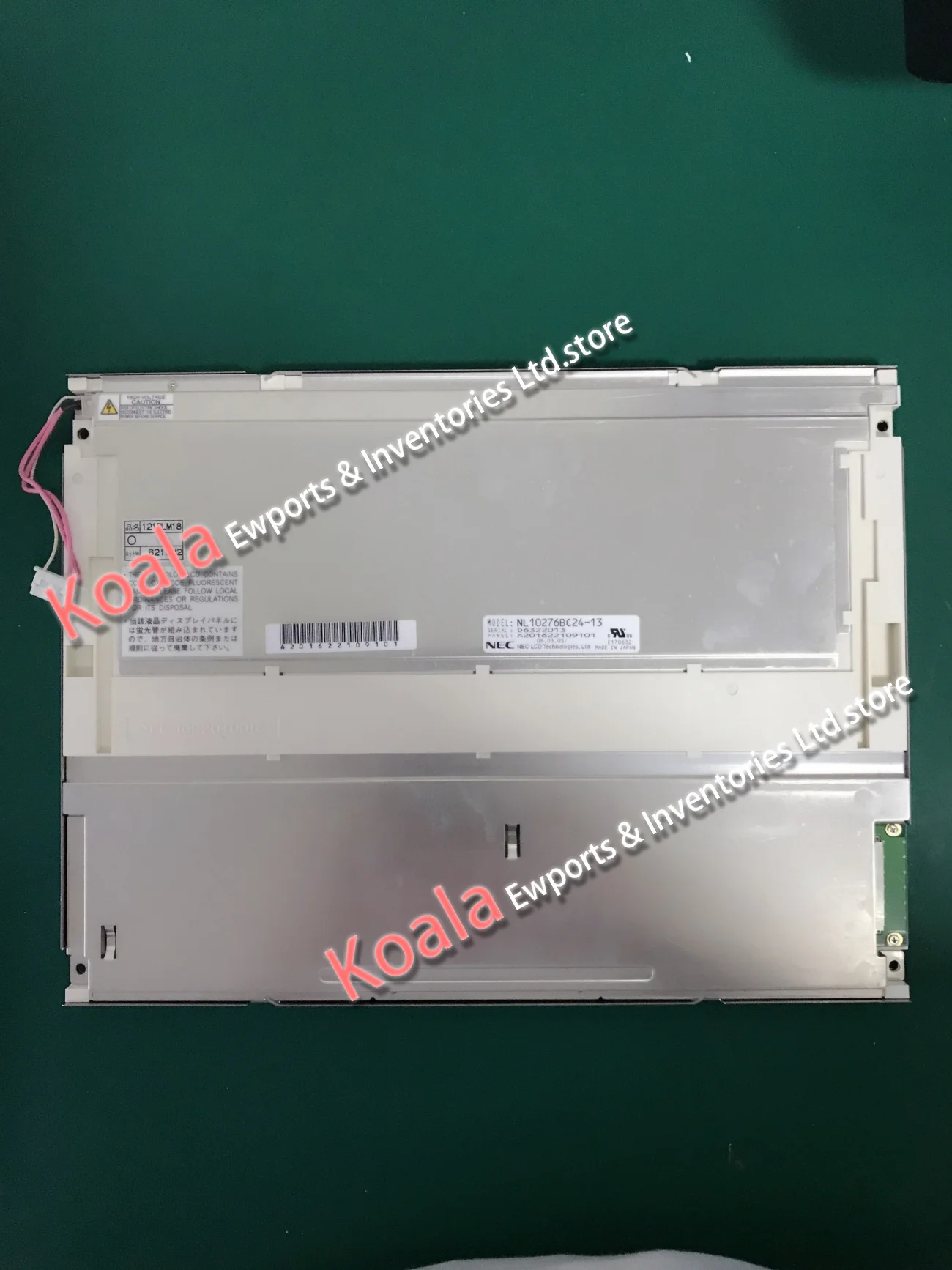 

NL10276BC24-13 12.1 INCH INDUSTRIAL MONITOR LCD DISPLAY SCREEN CCFL LVDS 20 PINS TFT ORIGHINAL 1024*768