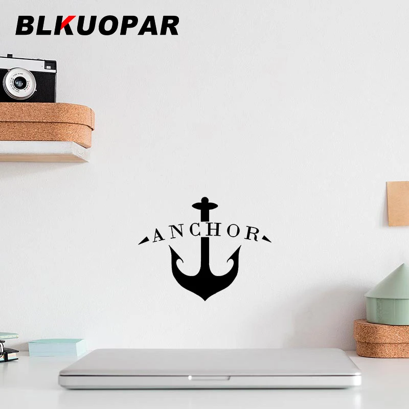 

Наклейки на автомобиль BLKUOPAR с изображением якоря, стикеры на окклюзию с царапинами, модная наклейка на холодильник, топливный бак, крышку, фургон, протектор двери автомобиля