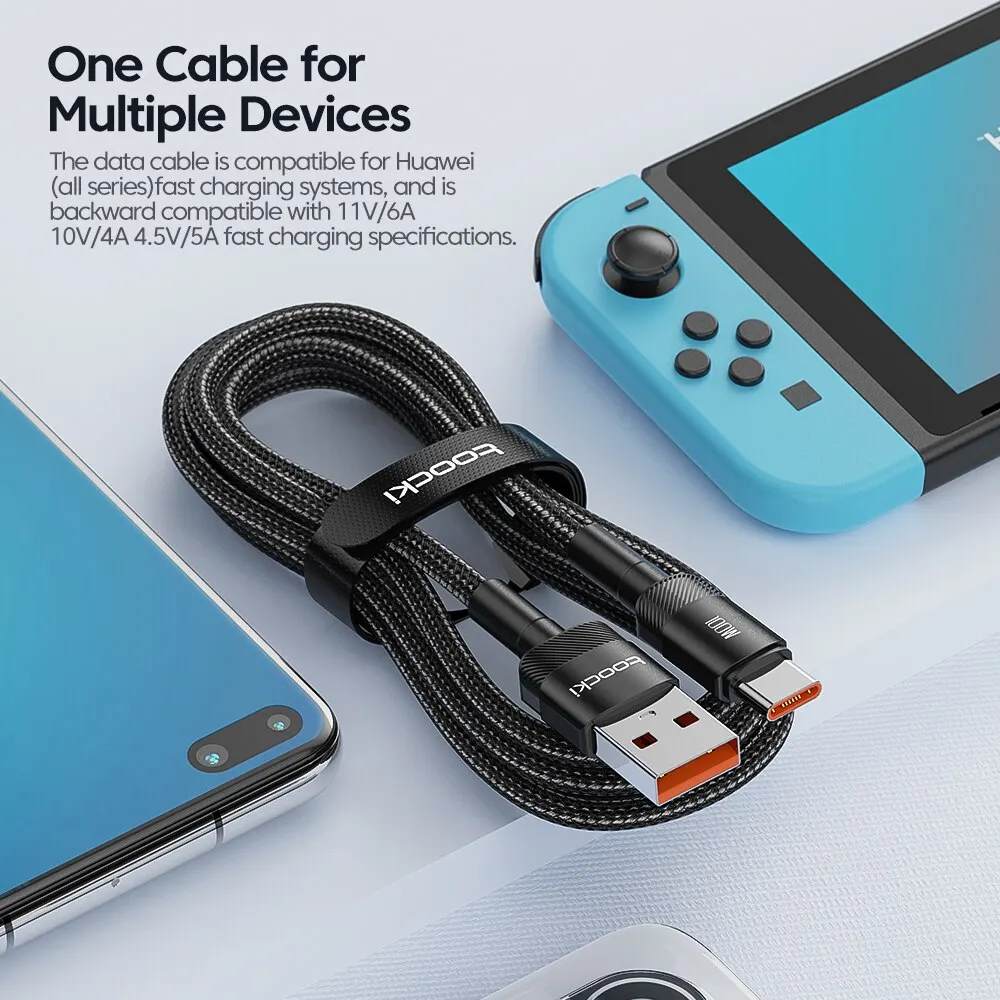 Toocki USB Type C Cable Fast Charging USB C Charger Cord For iPhone 15 14 13 12 11 Huawei P40 P30 Realme Oppo Oneplus Samsung Best Sellers In Phones Accessories