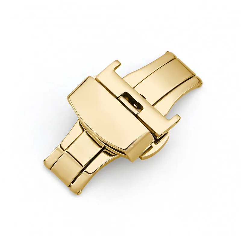 Premium Stainless Steel Butterfly Watch Clasp - Adjustable Sizes Watch Accessory