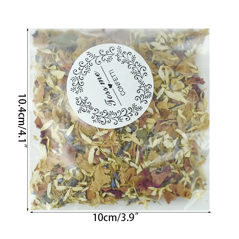 Natural Rose Confetti Wedding Dried Flower Petals Pop Biodegradable For  Wedding