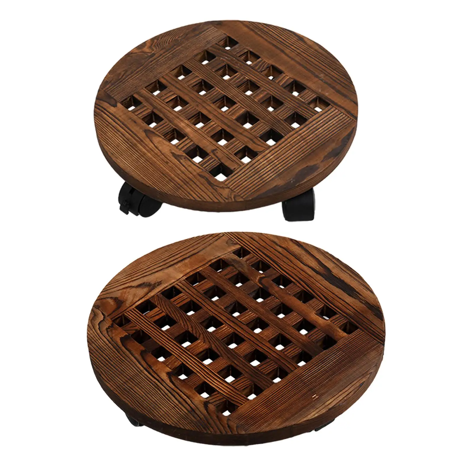 

Planter Caddy, Rolling Plant Stand, Heavy Duty Wooden Movable Pallet Durable