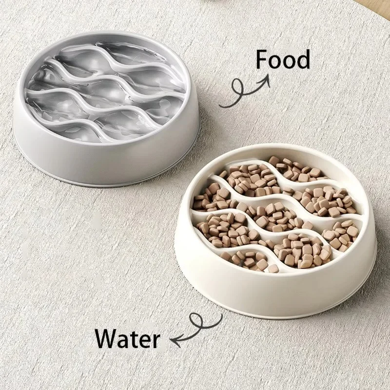 Pet Large Dog Feeding Bowls Eating Feeder Dish Prevent Obesity Pet Dogs Supplies Non-slip Slow Down Food Bowl Non-slip YJ036