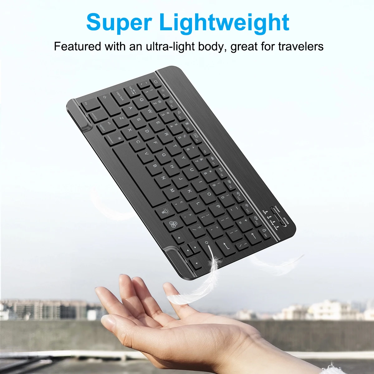 Ultra-Slim Bluetooth-Compatible Keyboard Rechargeable Wireless Keyboard for Android IOS Windows iPad Xiaomi Huawei Tablet Phone