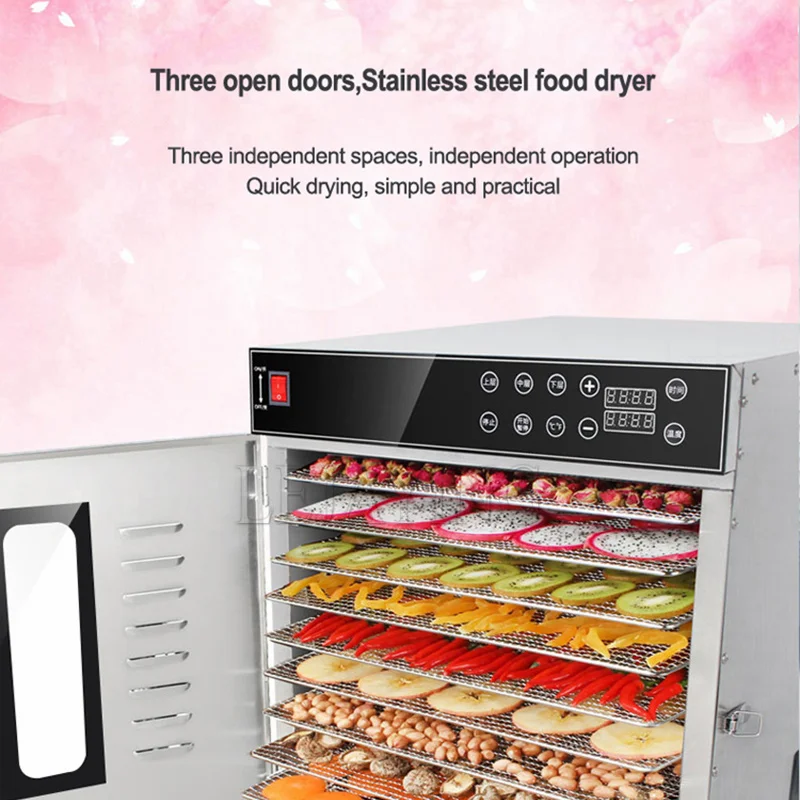 Food Drying Machine Commercial Food Dehydrator 30 Layers Fruit Dryer