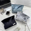 Velvet Cosmetic Bag Large Capacity Women Toiletries Organizer Zipper Makeup Bag Clutch Purse Travel Girl Cosmetics Storage Bag