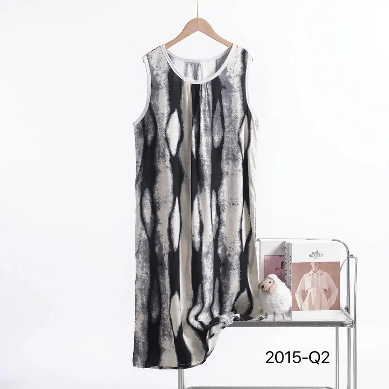 Poplin sleepdress Plus size summer women's dress sleeveless tank dress Flowers nightdress XL to 6XL homewear clothing women nightgowns women nightdresses women pajamas sleeping dress