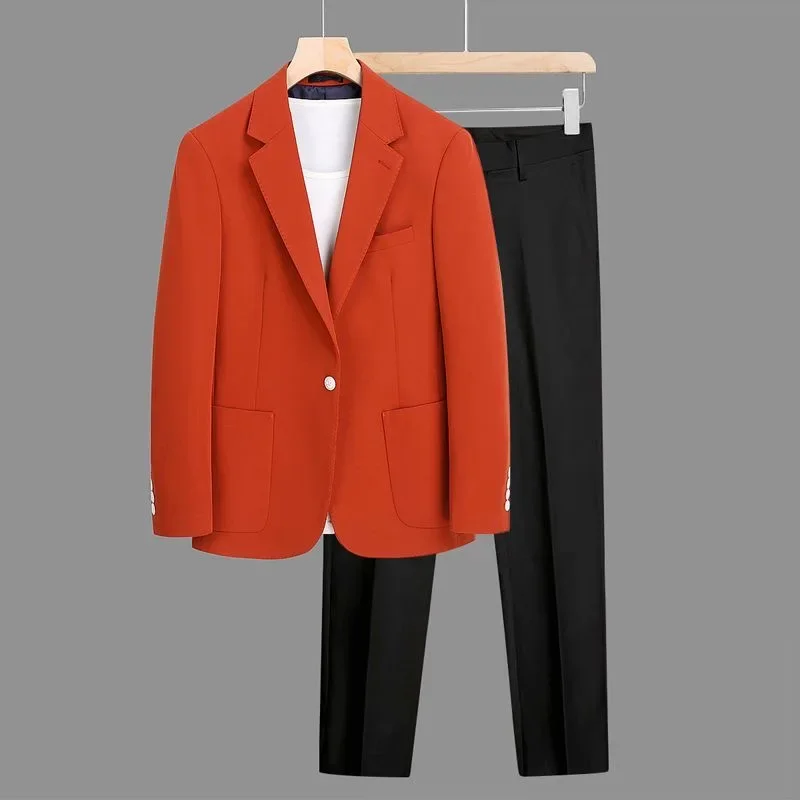 Western style frozen custom formal business groom wedding suit