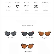  Luxury HD Polarized Women Sunglasses Fashion Ladies Vintage Brand Designer Cat Eye Glasses Woman Female Sun Glasses oculos 