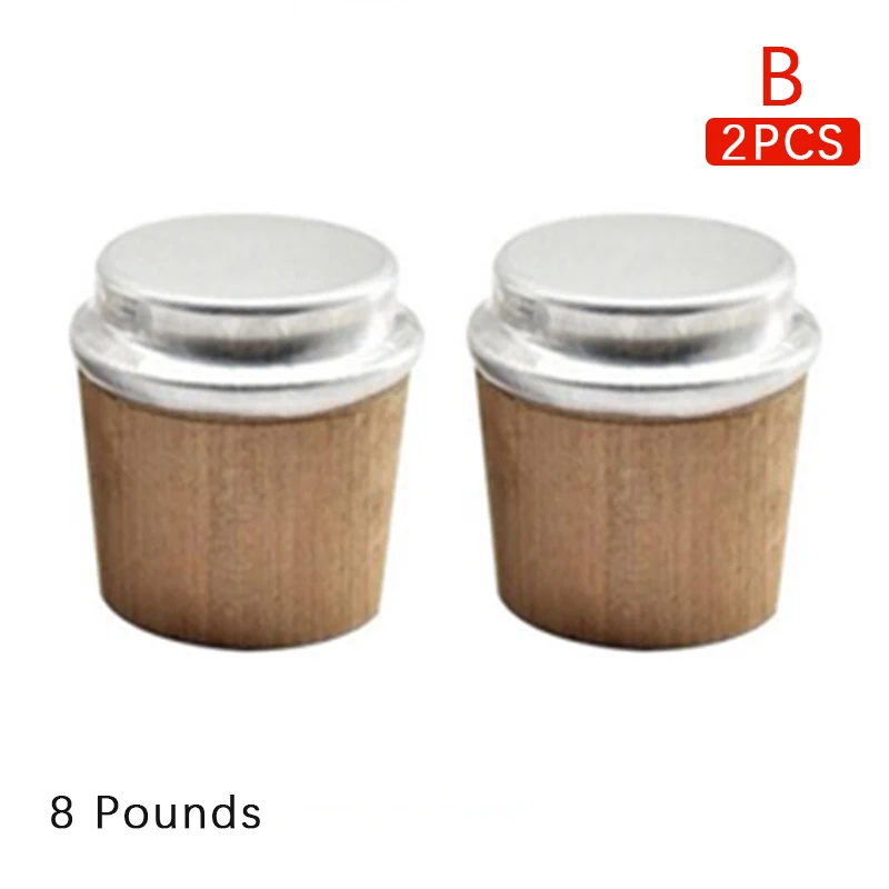 Set of 2 Durable Wooden Thermos Stopper Corks - Leak-Proof Bottle Sealing Lids