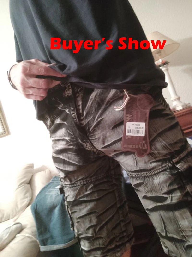 Gray Camo Cargo Shorts Men Cotton Mens Short Pants Comfortable Bermuda Masculina Relaxed Fit Multi-Pocket Pantalon Corto Hombre 3