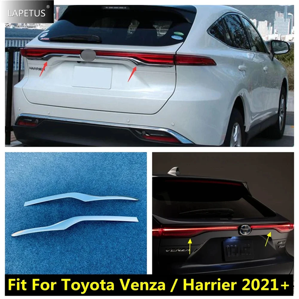 

Rear Trunk Tail Tailgate Door Stripes Cover Trim Decoration Panel For Toyota Venza / Harrier 2021 - 2023 Exterior Accessories