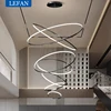 Modern decor led forstaircase Chandeliers lights for living room hanging light indoor pendant light lamps lighting 3