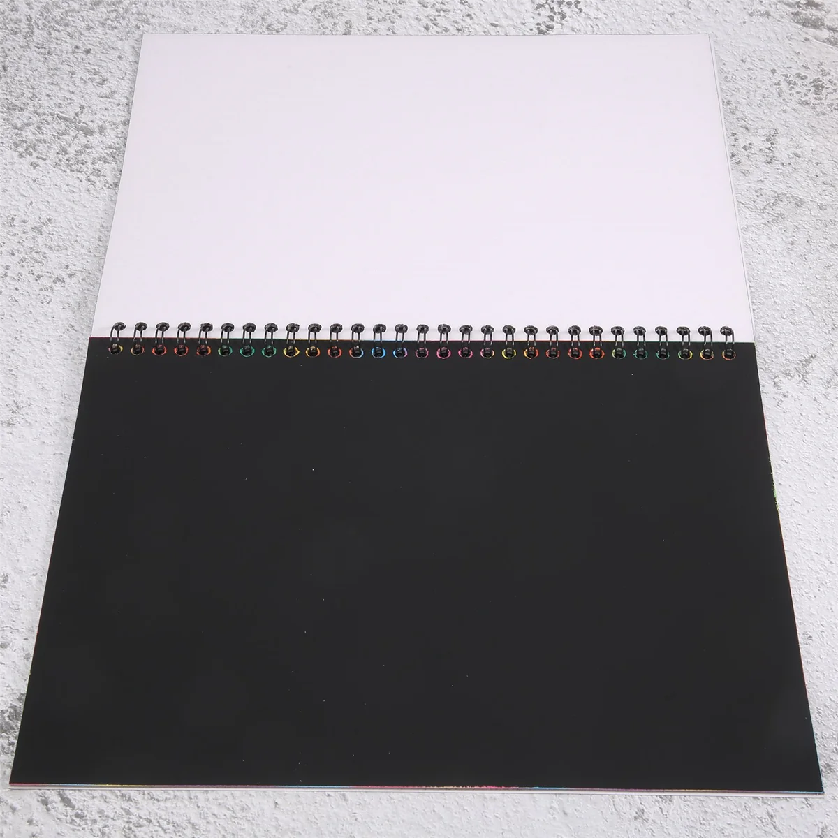 

19X26Cm Color Rainbow Scratch Paper Note Book Black Diy Drawing Toys Scraping Painting Kid Doodle