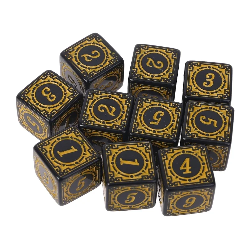 10Pcs D6 ٸü ֻ 簢 ڸ  6    ̺    