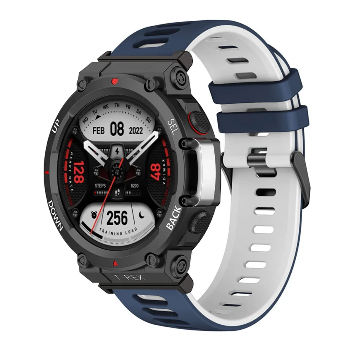Durable Soft Silicone Sports Watch Strap - Comfortable Fit Bracelet Wristband
