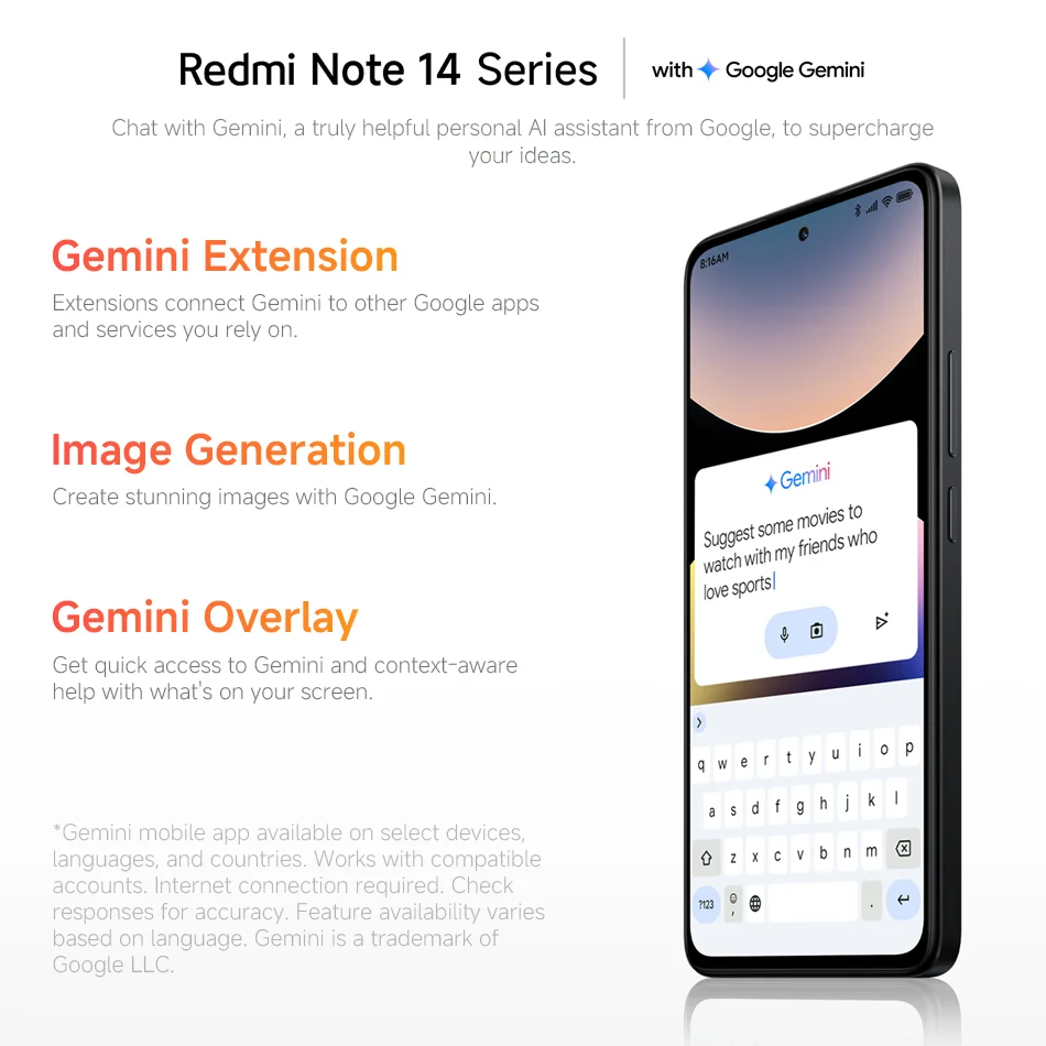Xiaomi Redmi Note 14 4G Global Version Cellphone NFC 108MP AI Camera MediaTek Helio G99-Ultra 256GB 6.67" 120Hz AMOLED Display