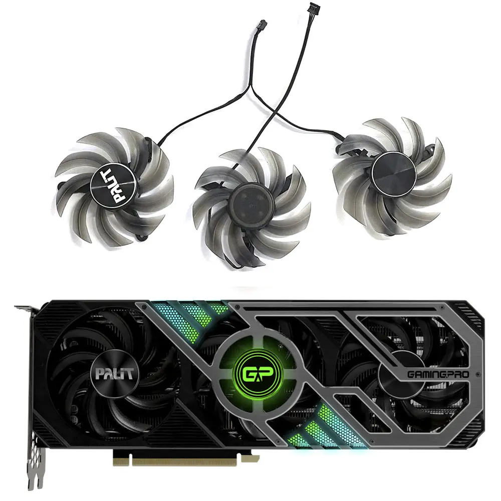 

New Original RTX3080 TI GPU Fan 4PIN FD8015U12D for PALIT RTX 3090 3080TI 3080 3070TI 3070 3060TI GamingPro Graphics Card