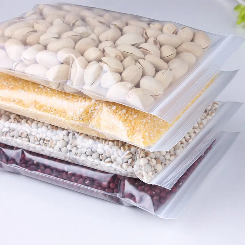 Description Picture 6 of item100/1000pcs Thicken Zipper Sealed Bags Clear Plastic Storage Bag for Small Jewelry Food Packing Reclosable Zippers Sealing Pouch
