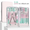 7/12/18 pcs Nail Clipper, Rainbow Chameleon Manicure Nail Kits, Stainless Steel Professional Pedicure Set, Nail Scissors, Nail F 1