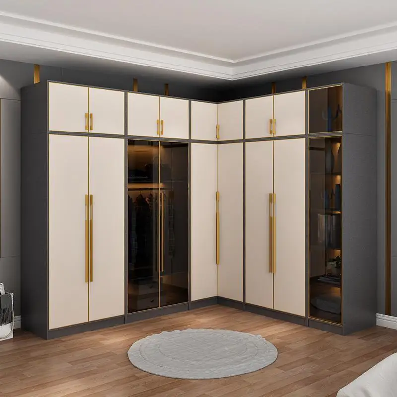 Italian-Light-Luxury-L-shaped-Corner-Closet-Modern-Minimalist-Storage ...