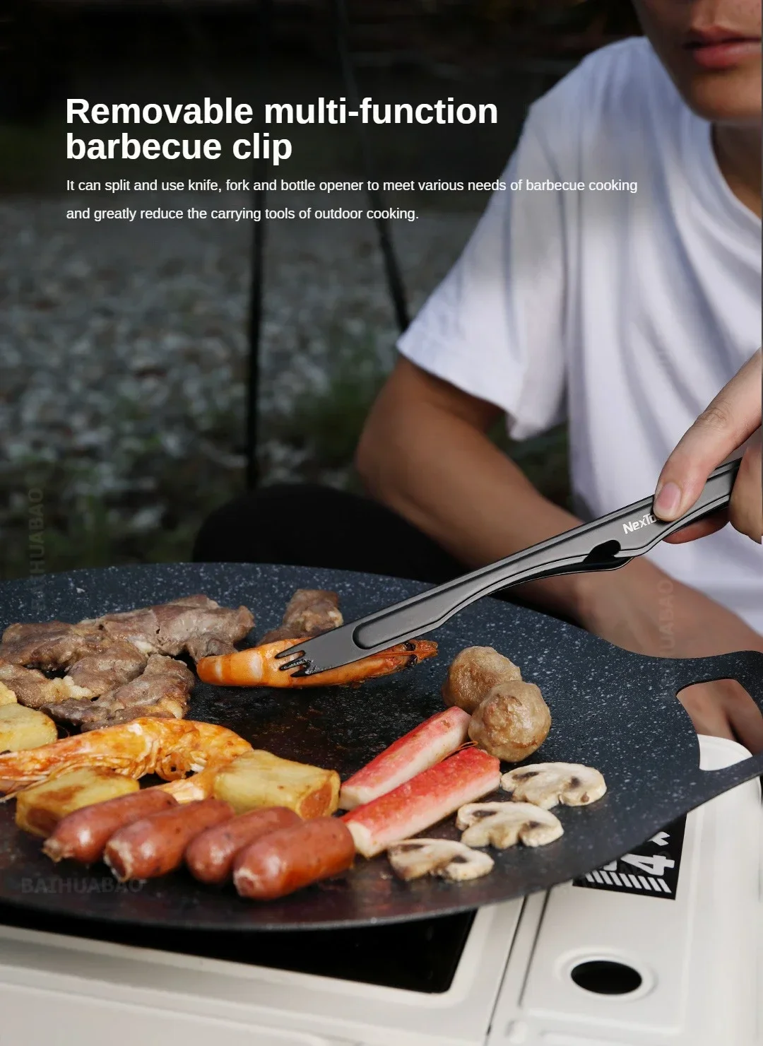 Nextool NE20161 BBQ Tool Set Outdoor Camping Picnic Knife description image 12