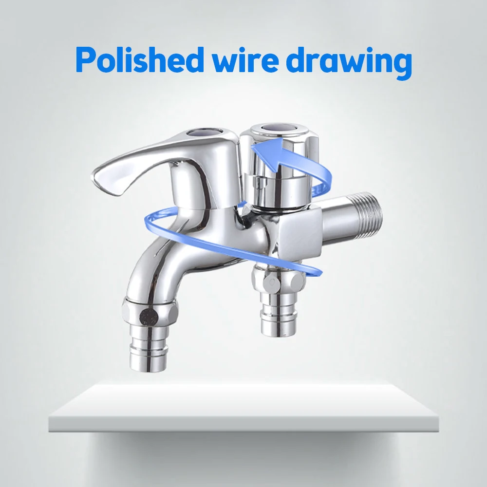 Description Picture 6 of itemWashing Machine Faucet Double Water Outlet Mop Pool Brass Tap Outdoor Garden Faucet Fast Bidet Faucets Bathroom Accessories