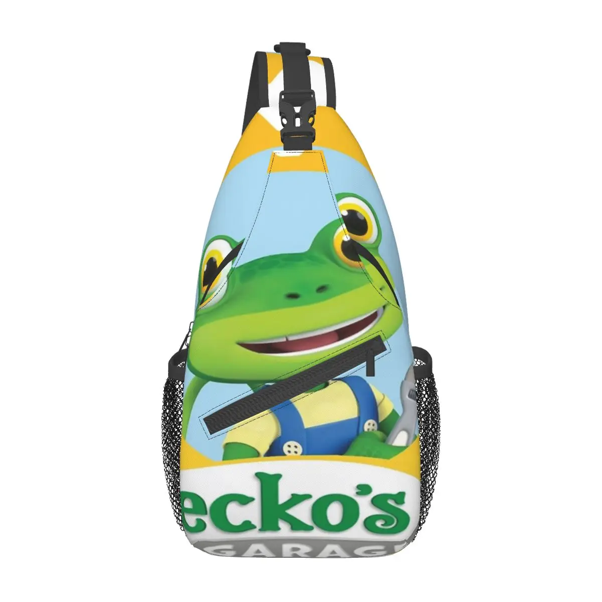 

Geckos Garage Kids Gecko's Gg Greeting Chest Bag Modern With Zipper Mesh Bag School Cross chest bag Multi-Style