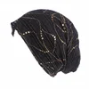 Spring/Summer Light Bright Thin Strip Decoration Double Fabric Breathable  Skullies & Beanies  Spring  Muslim BeaniesHat 2