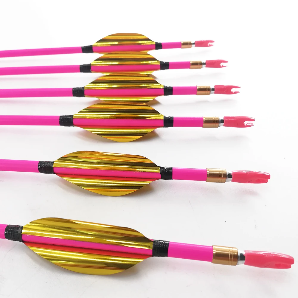 Archery Carbon Arrows Spine 500 600 700 800 900 1000 30Inch Shaft Spin Vanes Pin Nock Compound Bow Recurve Hunting