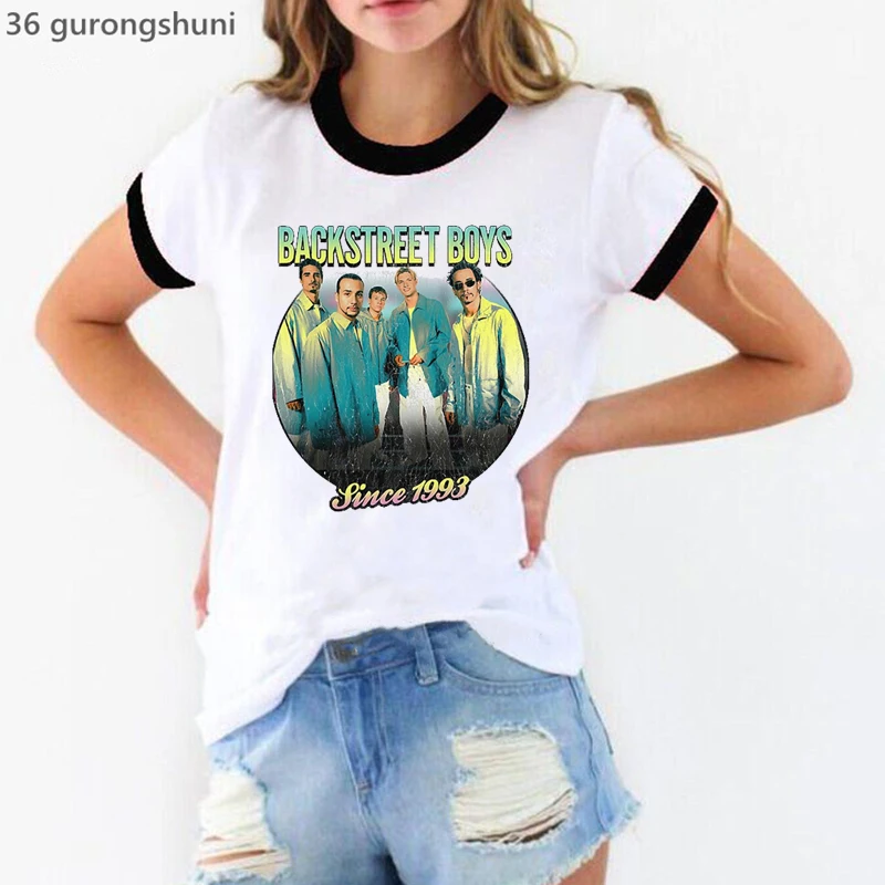 Backstreet Boys ICH Bin Nicht Alt ICH Bin Vintage Grafik Druck T-shirts Frauen Lustige Weiß T Shirt Femme Sommer Hüfte hop T-Shirt Femal – Detail 35
