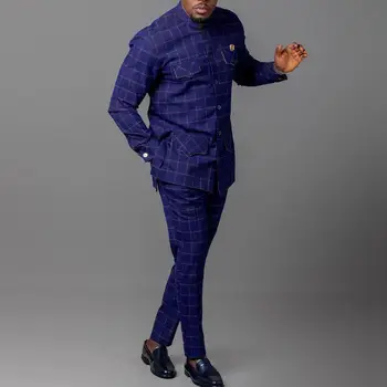 Bayo Plaid Single Breasted Outfit