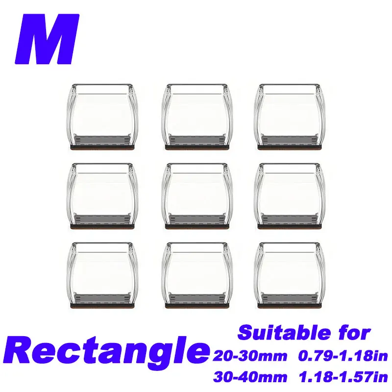 Chair Leg Floor Protectors with Silicone Felt Pads - Scratch-Proof, Noise-Free, and Easy Glide Furniture Sliders