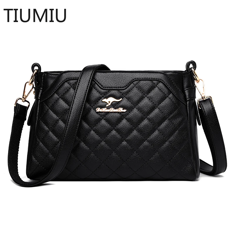 

Hot Sale PU Leather Ladie Shoulder Bag Brand Rhombus Fashion Designer Fashion Messenger Bag Bolsa Feminina Soft Shoulder Handbag