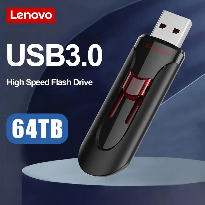 

Lenovo High Speed USB 3.0 Flash Drive Metal Pen Drive 64TB U Stick 16TB 8TB 4TB 2TB Mobile Storage Flash Disk For Ps4 Ps5 Laptop