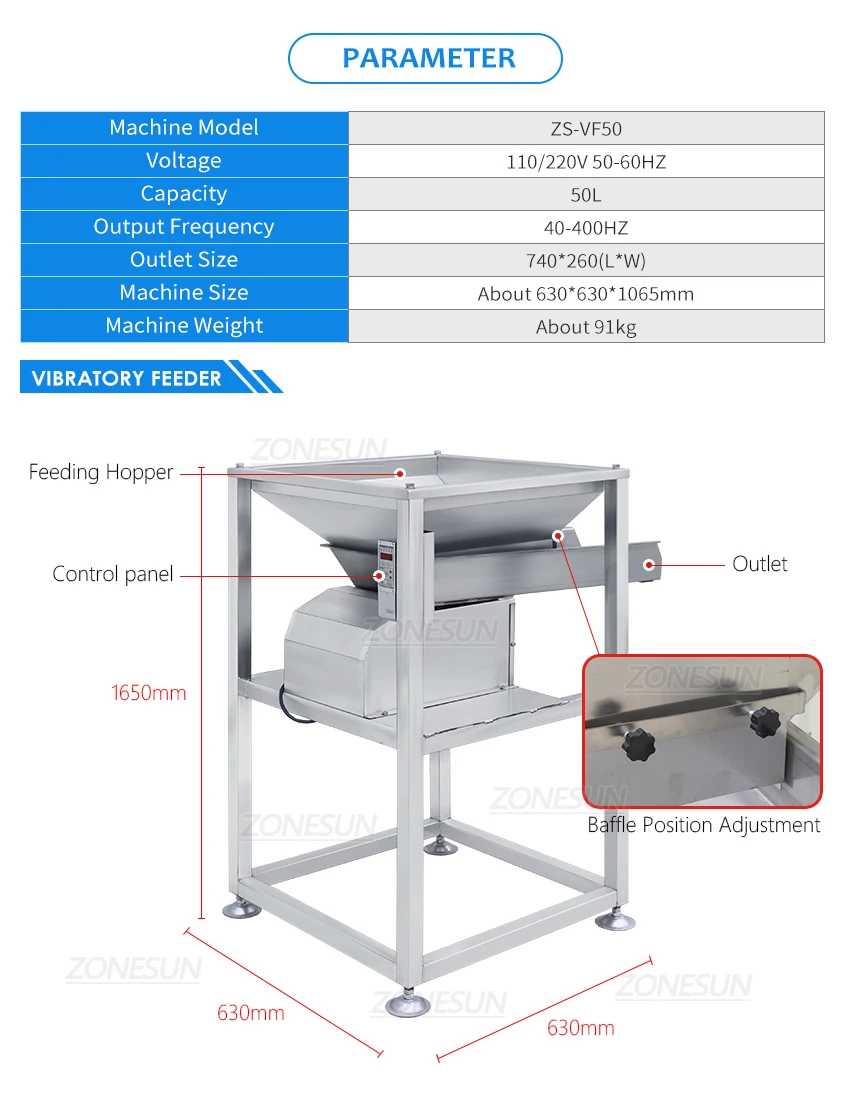 ZONESUN ZS-FAL180X6 Automatic Powder Mixing Feeding Filling Sealing Production Line