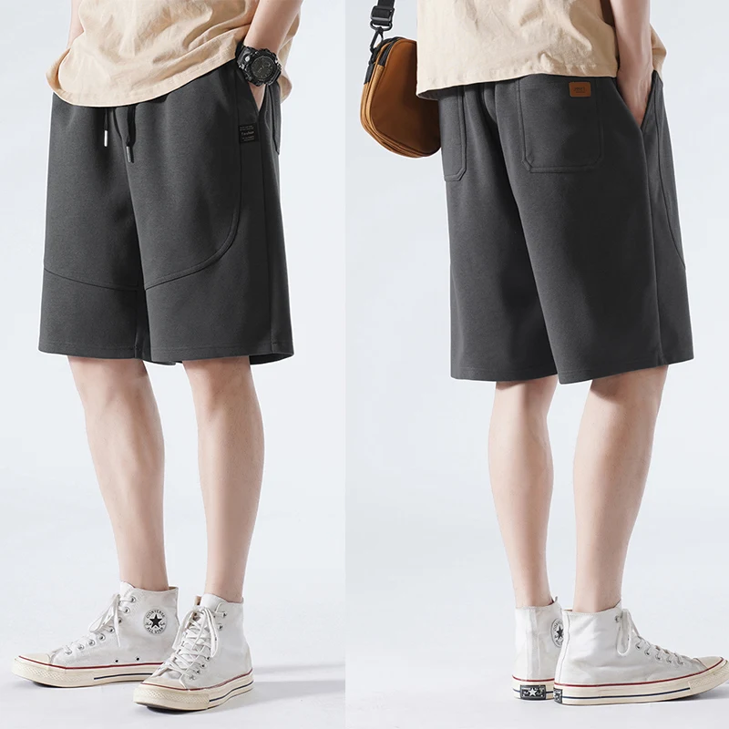 Bermuda Informal De Algodón Para Hombre – Shorts Con Bolsillos Grandes, Cintura Elástica Y Cordón, Ideal Para Verano