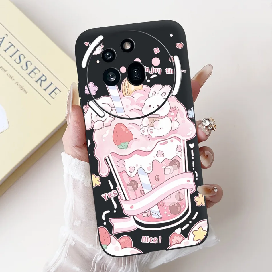 Cute Cartoon Black Silicone Soft Phone Case Bumper