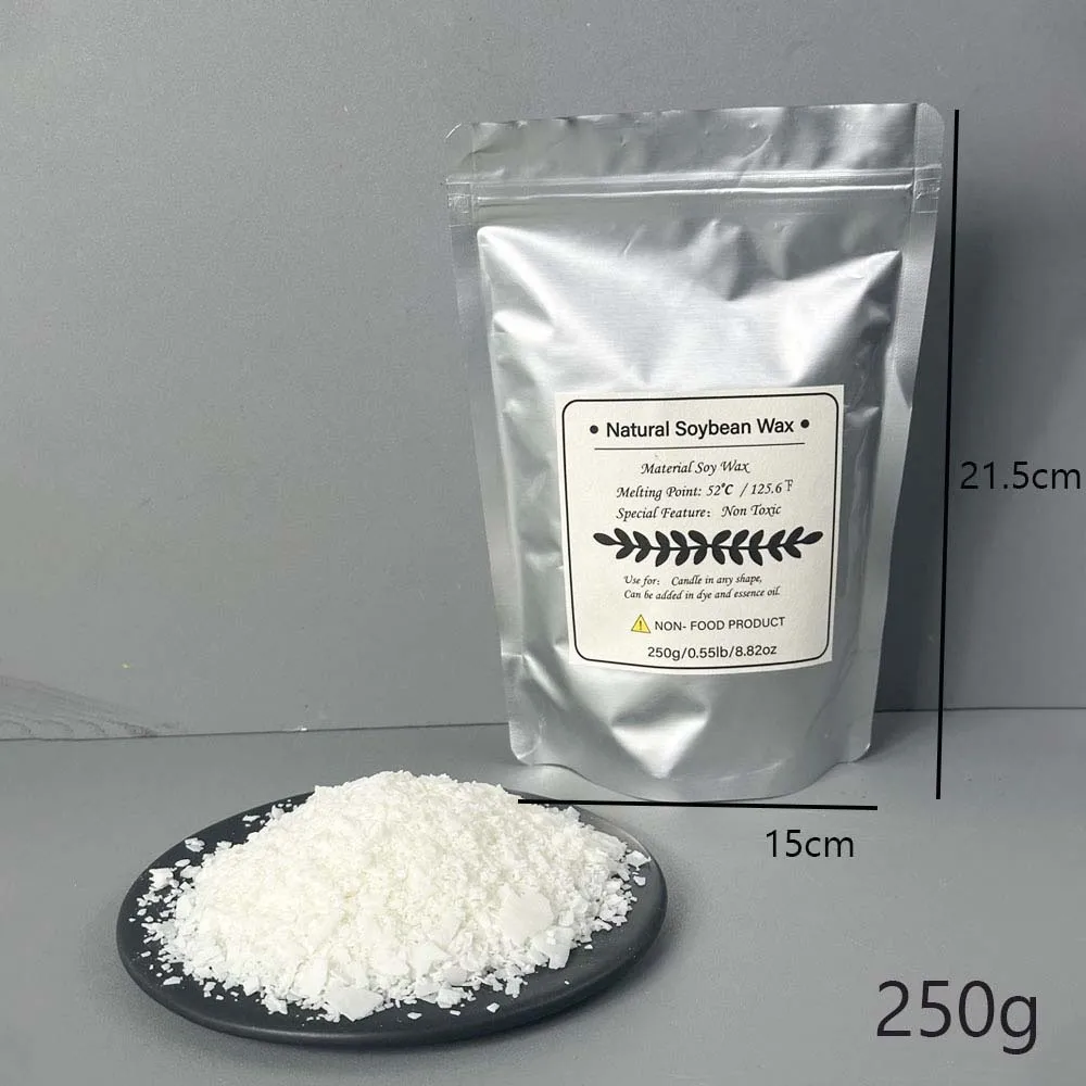 Deluxe Natural Soy Wax Flakes for DIY Candle Crafting - Scented Candle Raw Material & Smokeless Crafting Essentials