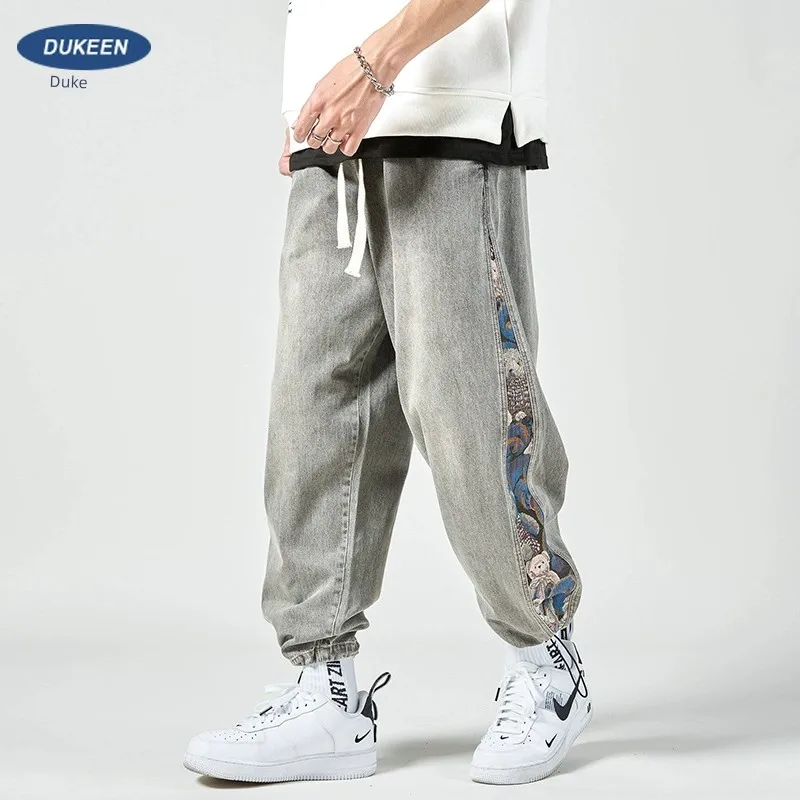 

EN American HigH Street Leggings Jeans, Spring And Autumn Niche Patchwork EmbroidEry, Casual Pants, Trendy Brand