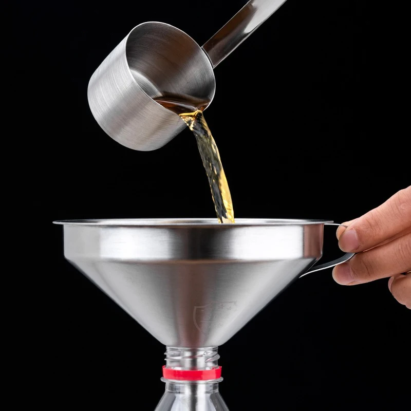 

Wide Mouth Funnel Mini Perfume Funnel Stainless Steel Cooking Oil Filter Kitchen Accessories Funnel For Filling Bottles Jars