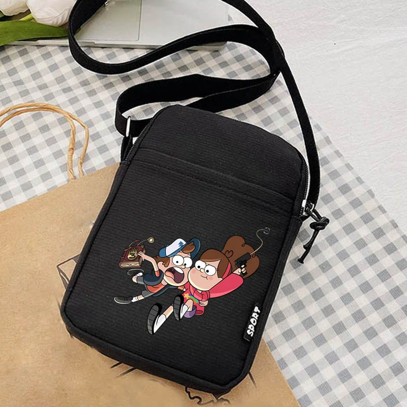 Gravity Falls Ladies Shoulder Bag Women's Small Funny Crossbody Phone Bags Students Single Shoulder Phone Bag Purse Underarm shoulder bag ladies handbag underarm bag crossbody bag