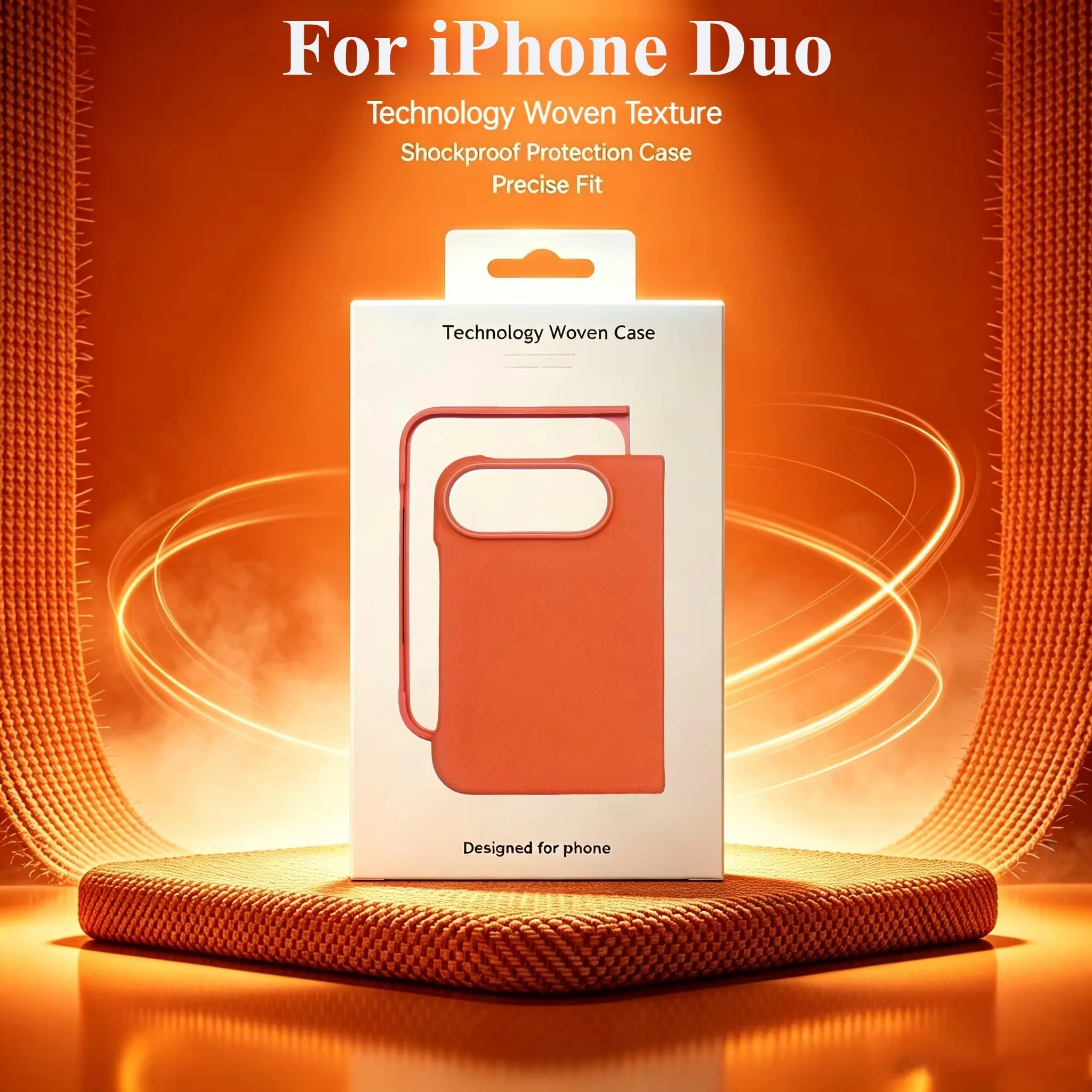 Magnetic Woven Fabric Texture Shockproof Case with Exact Color Technology